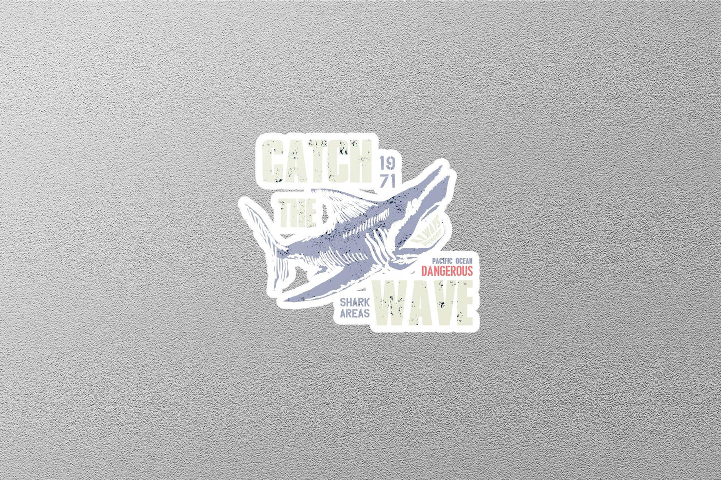 Wholesale Shark Catch The Wave Sticker