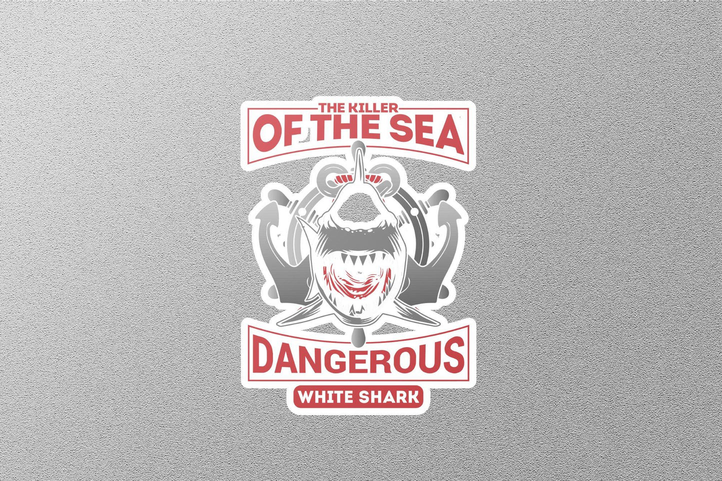 Wholesale Dangerous White Shark Sticker