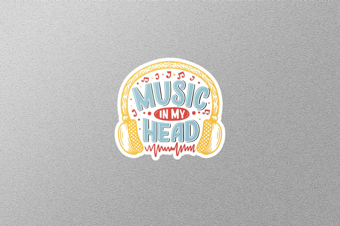 Wholesale Music in My Head Sticker
