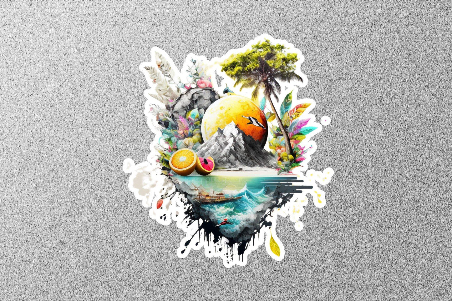Water Cooler Island Sticker