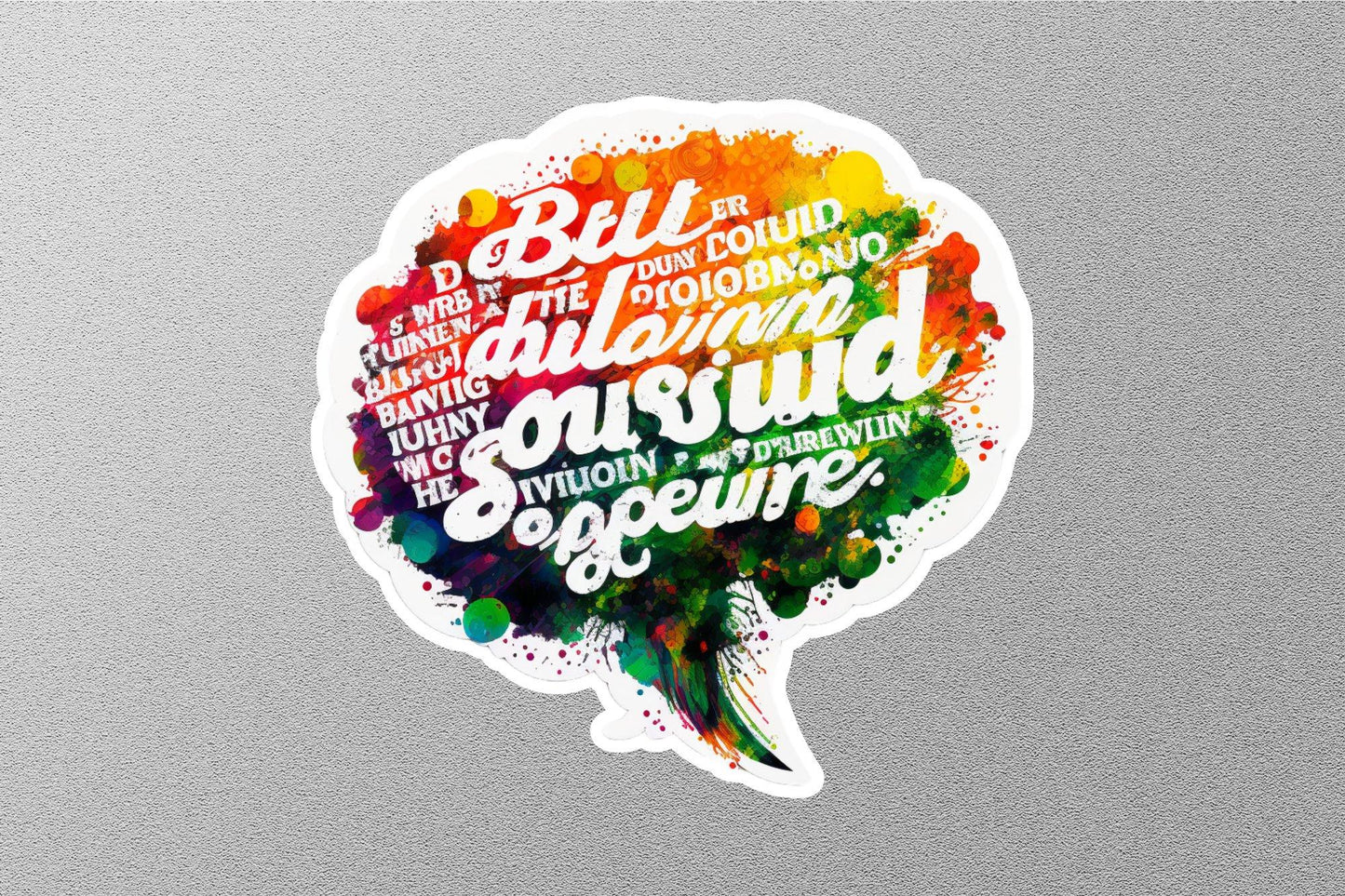 Wholesale Words in Minds Sticker