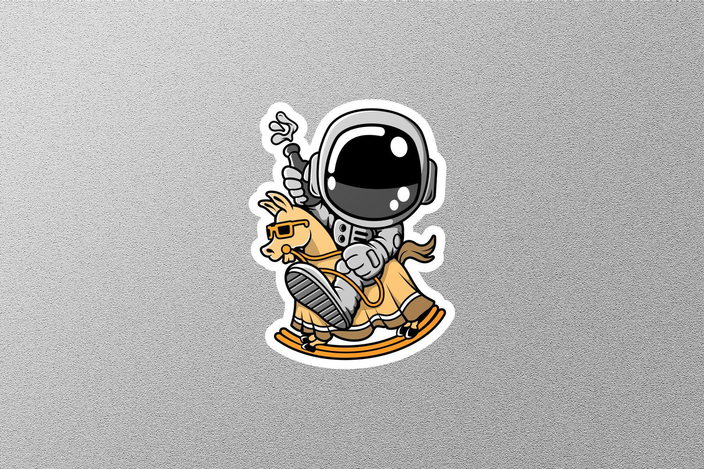 Wholesale Astronaut Riding Sticker