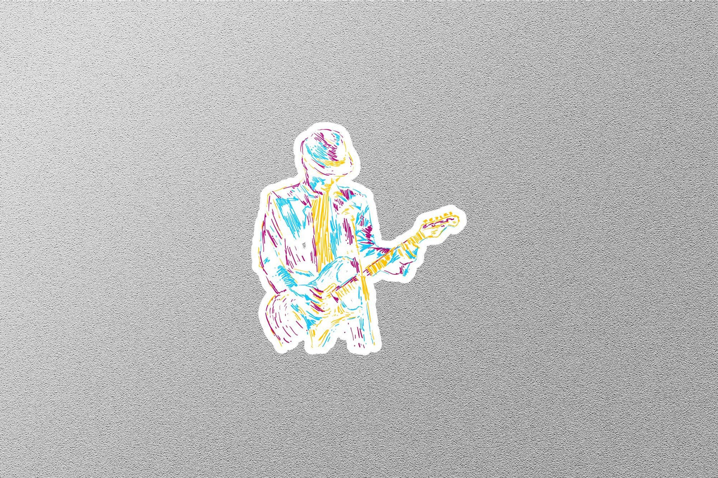 Wholesale Guitarist Sticker