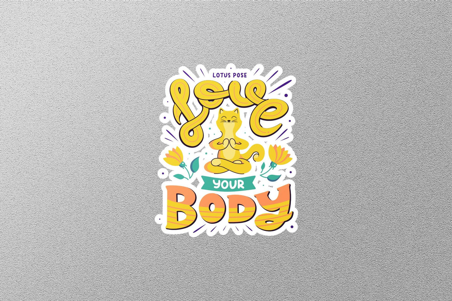 Wholesale Love Your Body Sticker