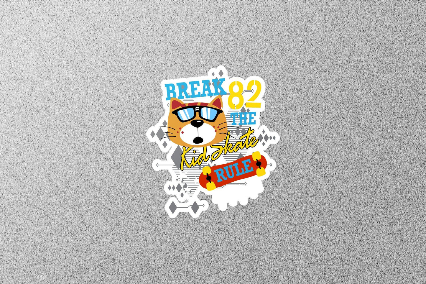 Break The Kid Skate Rule Sticker