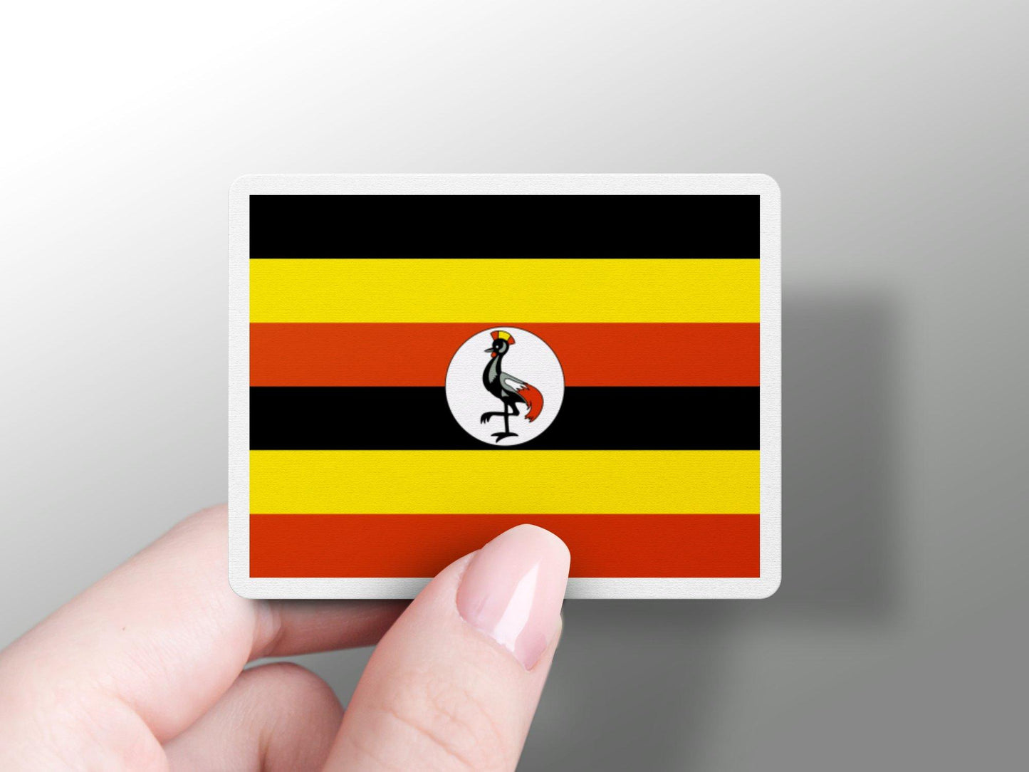 Wholesale Uganda Flag Sticker