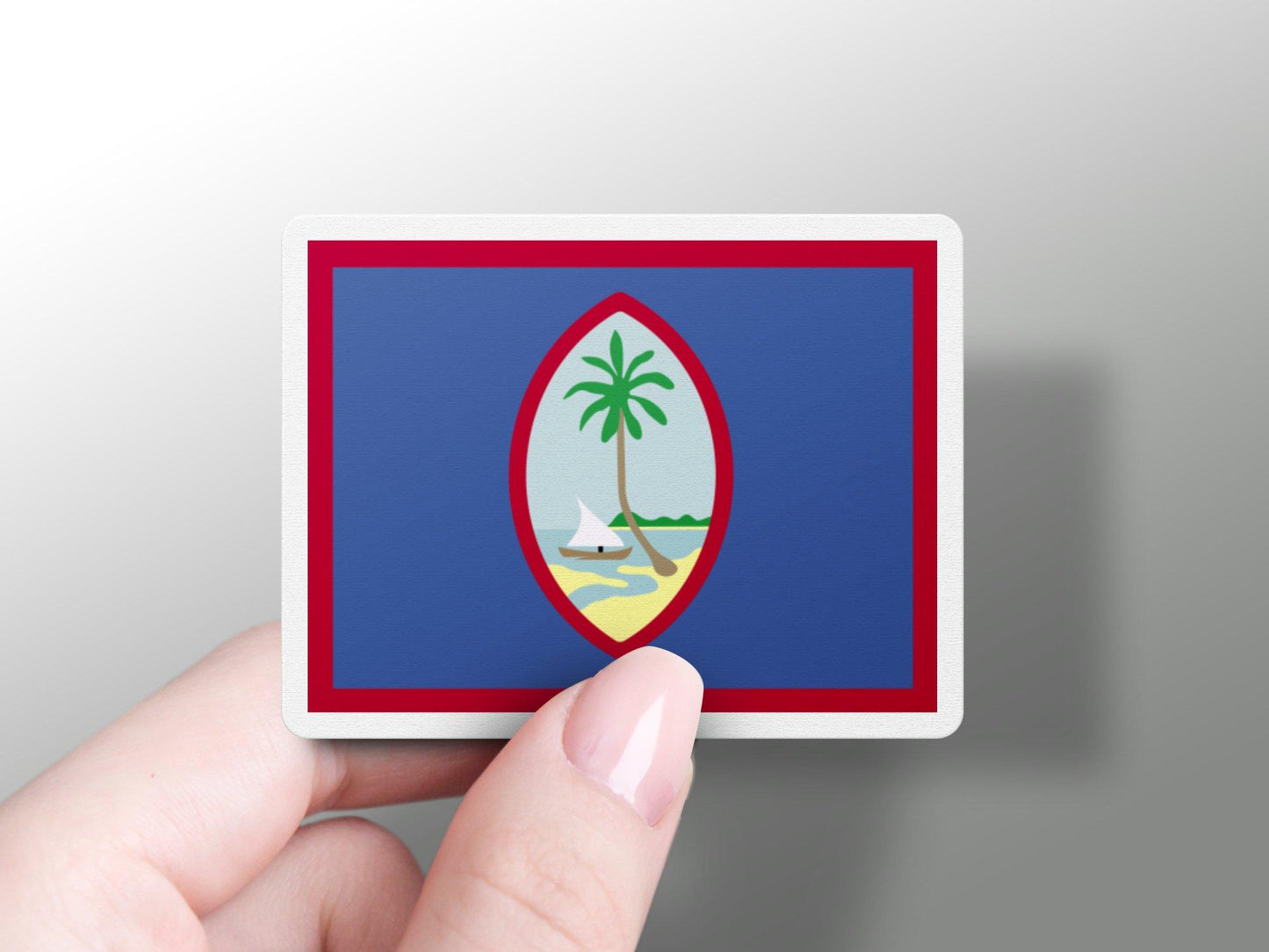 Wholesale Guam Flag Sticker
