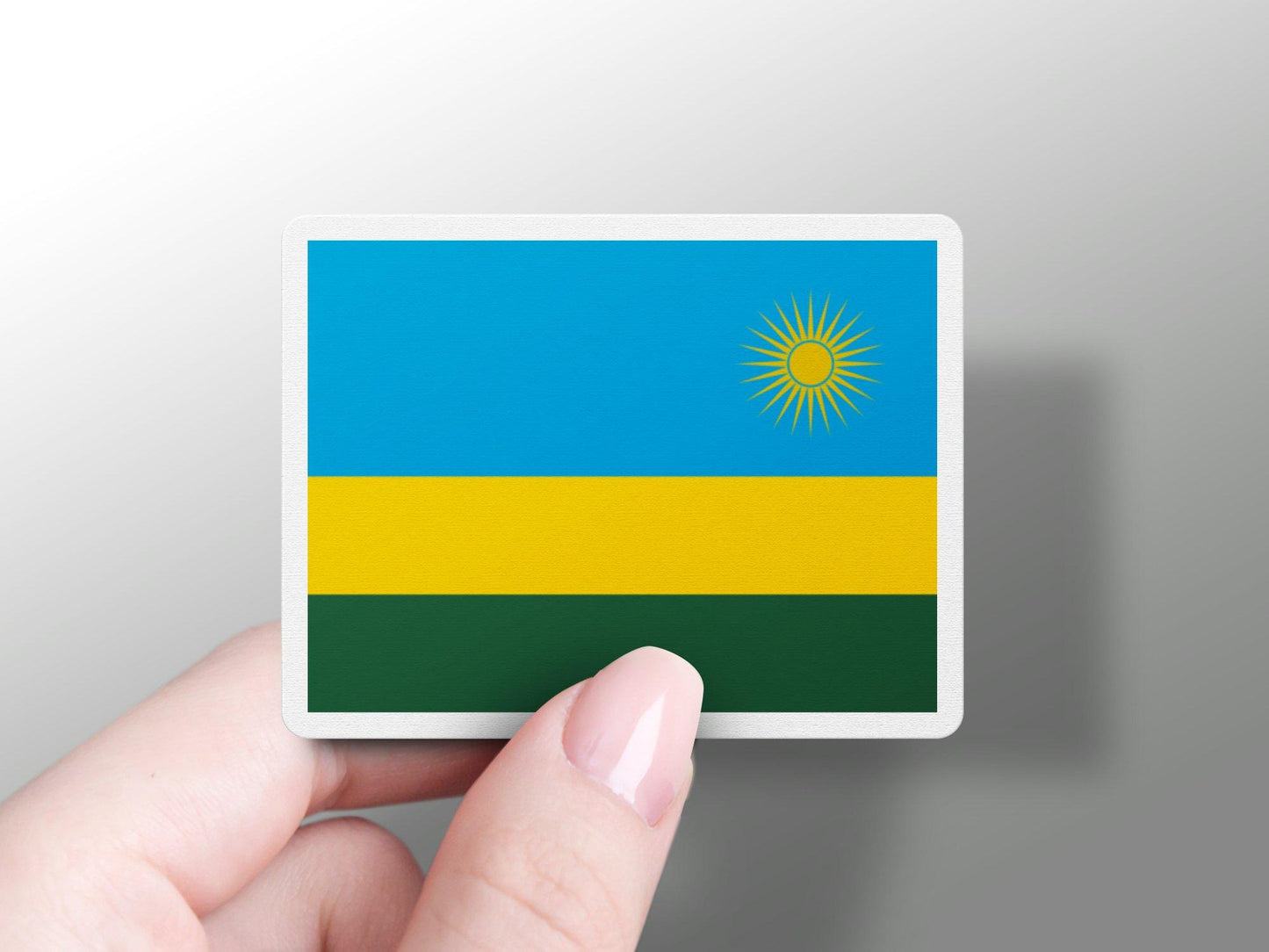 Wholesale Rwanda Flag Sticker