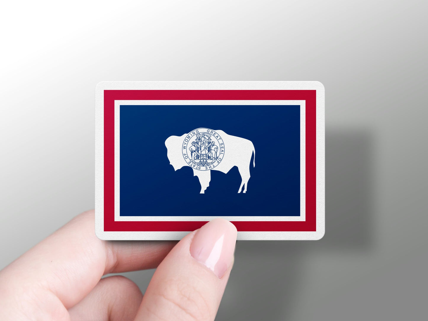 Wholesale Wyoming Flag Sticker