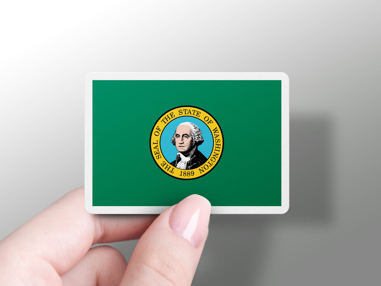 Wholesale State Washington Flag Sticker