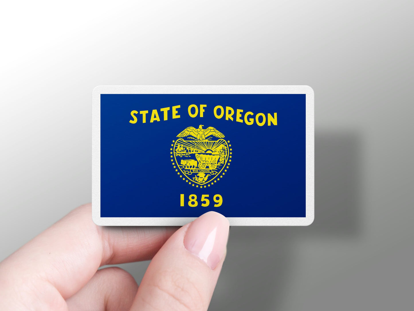 Wholesale State of Oregon Flag Sticker