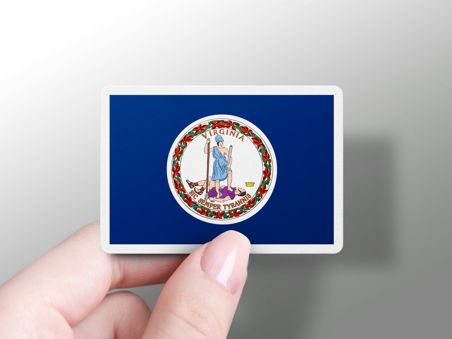 Wholesale Virginia State Flag Sticker