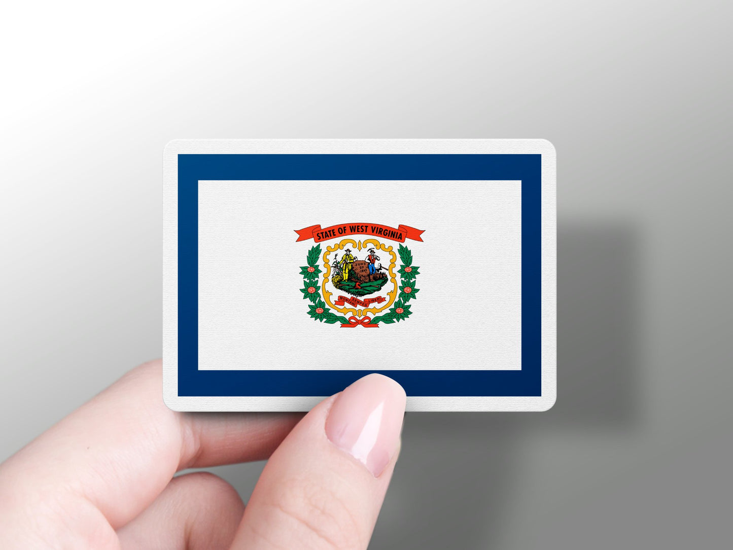 Wholesale West Virginia State Flag Sticker