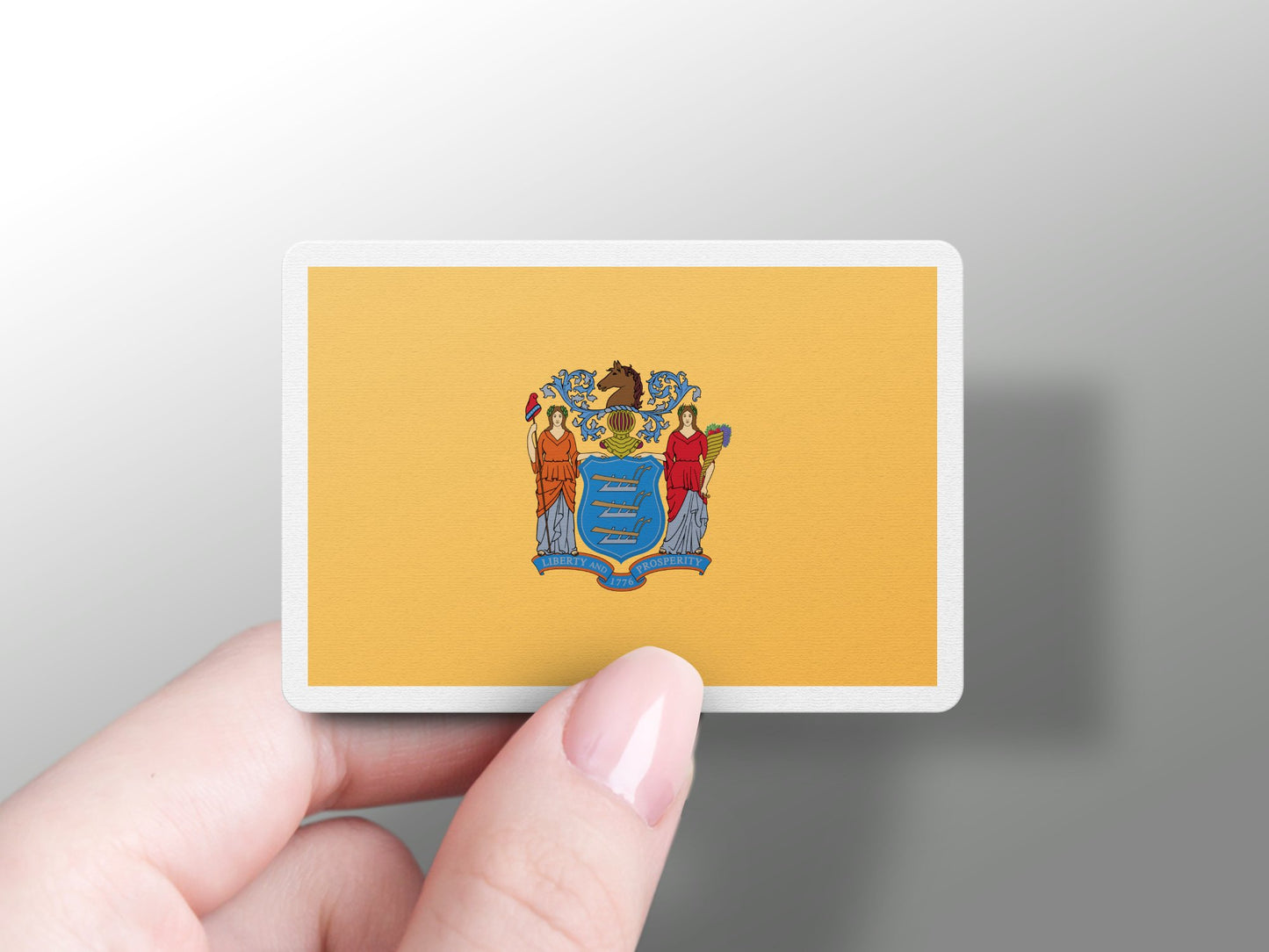 Wholesale New Jersey State Flag Sticker