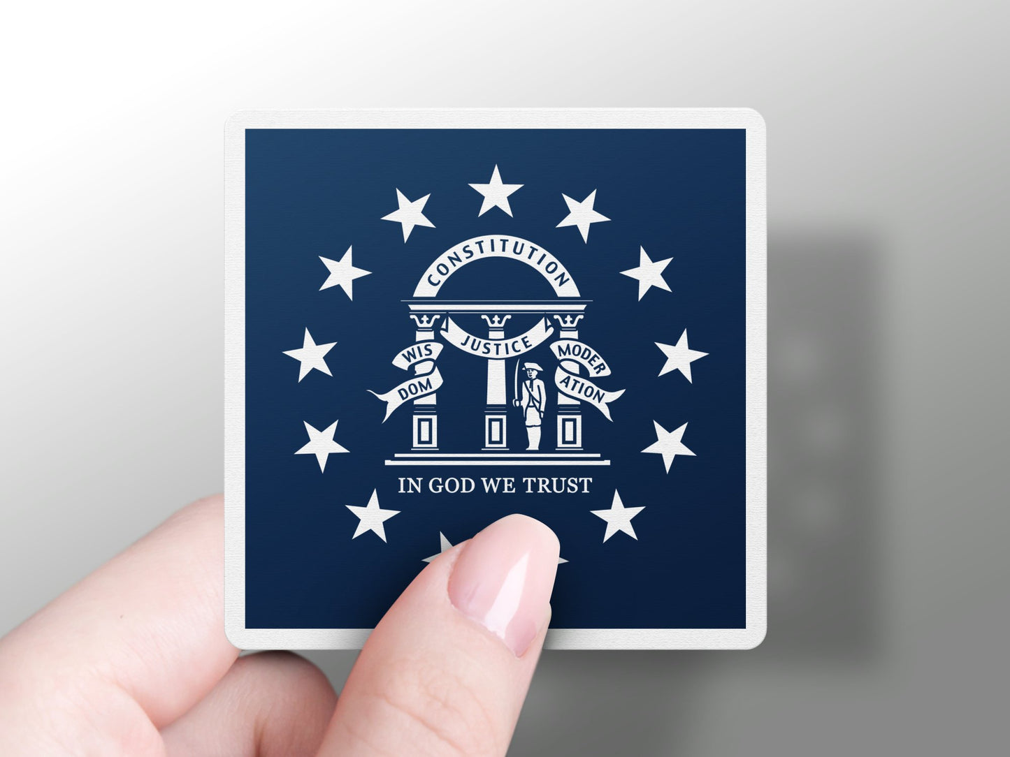 Wholesale Georgia State Flag Sticker