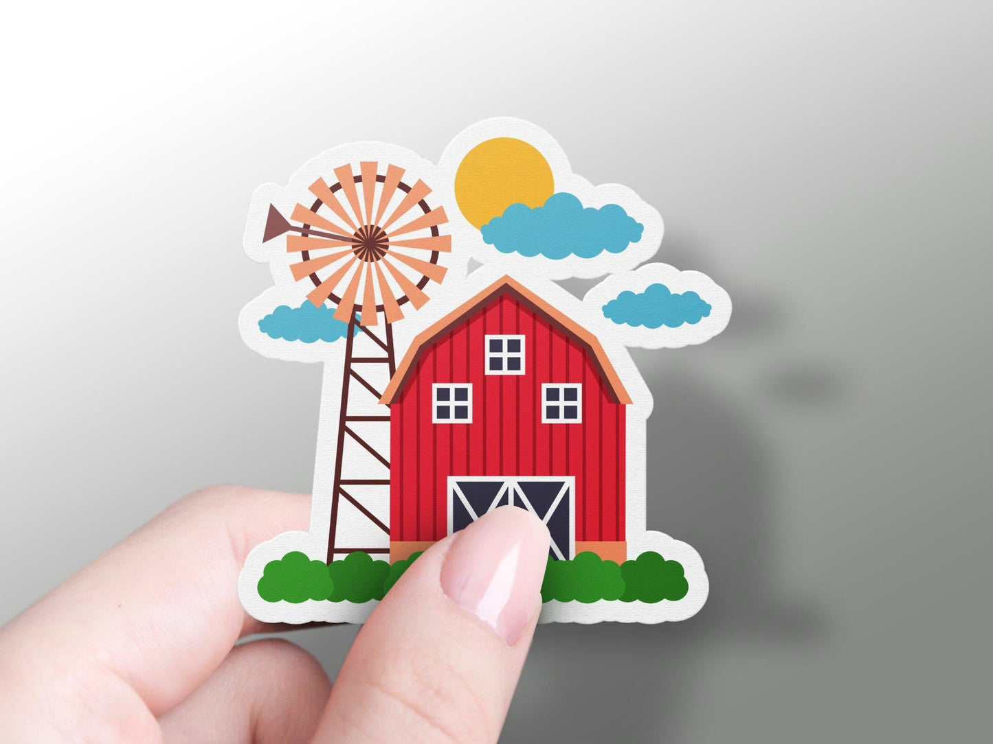 Wholesale Farm With Mill Sticker