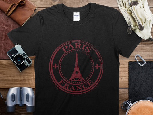 France Stamp Travel T-Shirt, France Travel Shirt