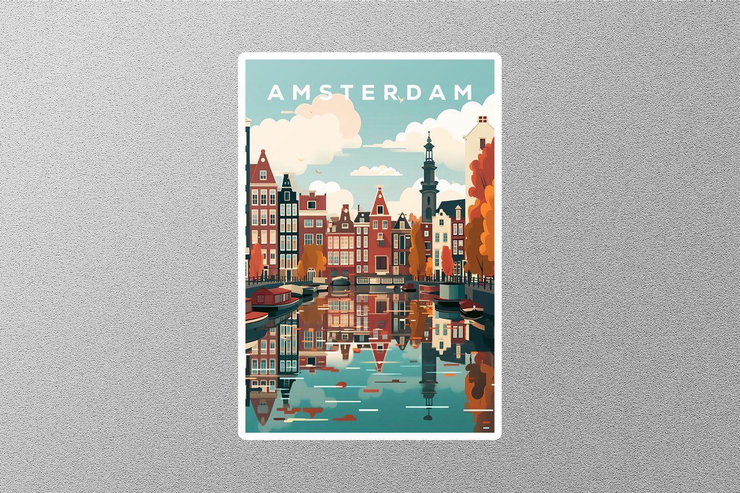Wholesale Vintage Amsterdam Travel Sticker