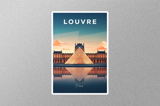 Wholesale Vintage Louvre Travel Sticker