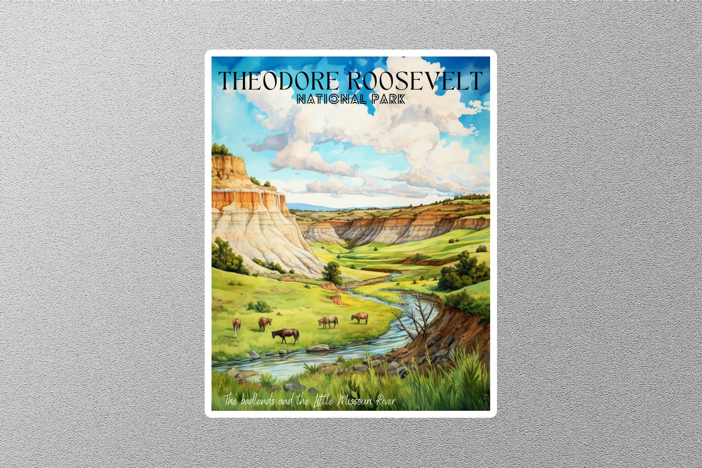 Wholesale Vintage Theodore Roosevelt Travel Sticker