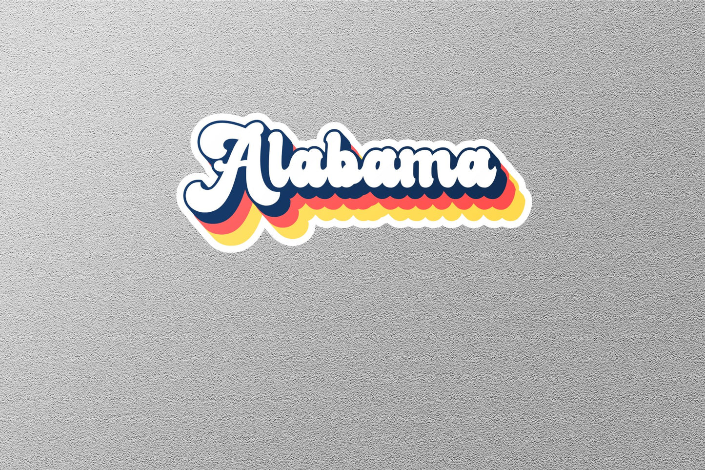 Retro Alabama State Sticker