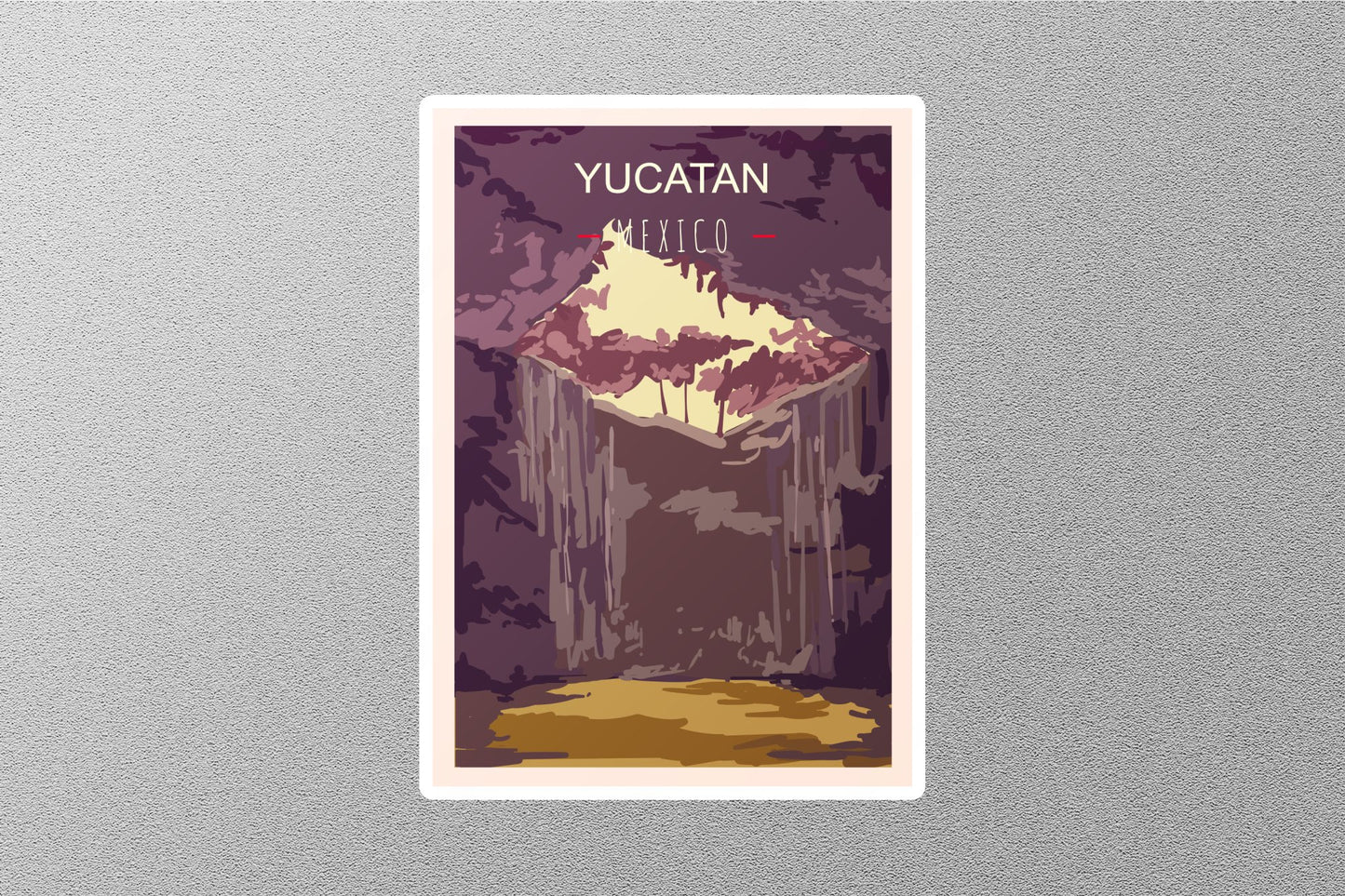 Vintage Yucatan Travel Stickers