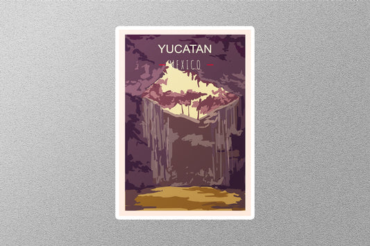 Vintage Yucatan Travel Stickers