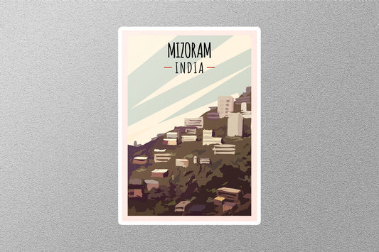 Wholesale Vintage Mizoram Travel Stickers