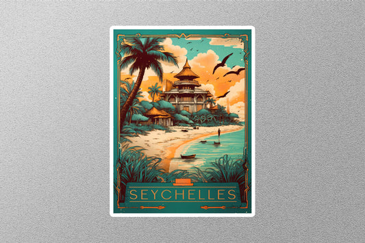 Wholesale Vintage SEYCHELLES Travel Stickers