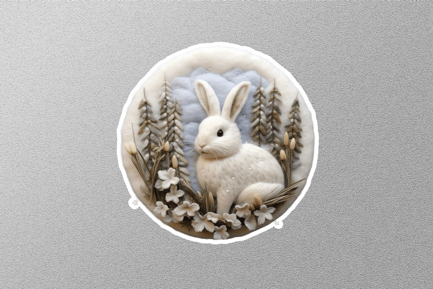 Wholesale Rabbit Winter Holiday Sticker