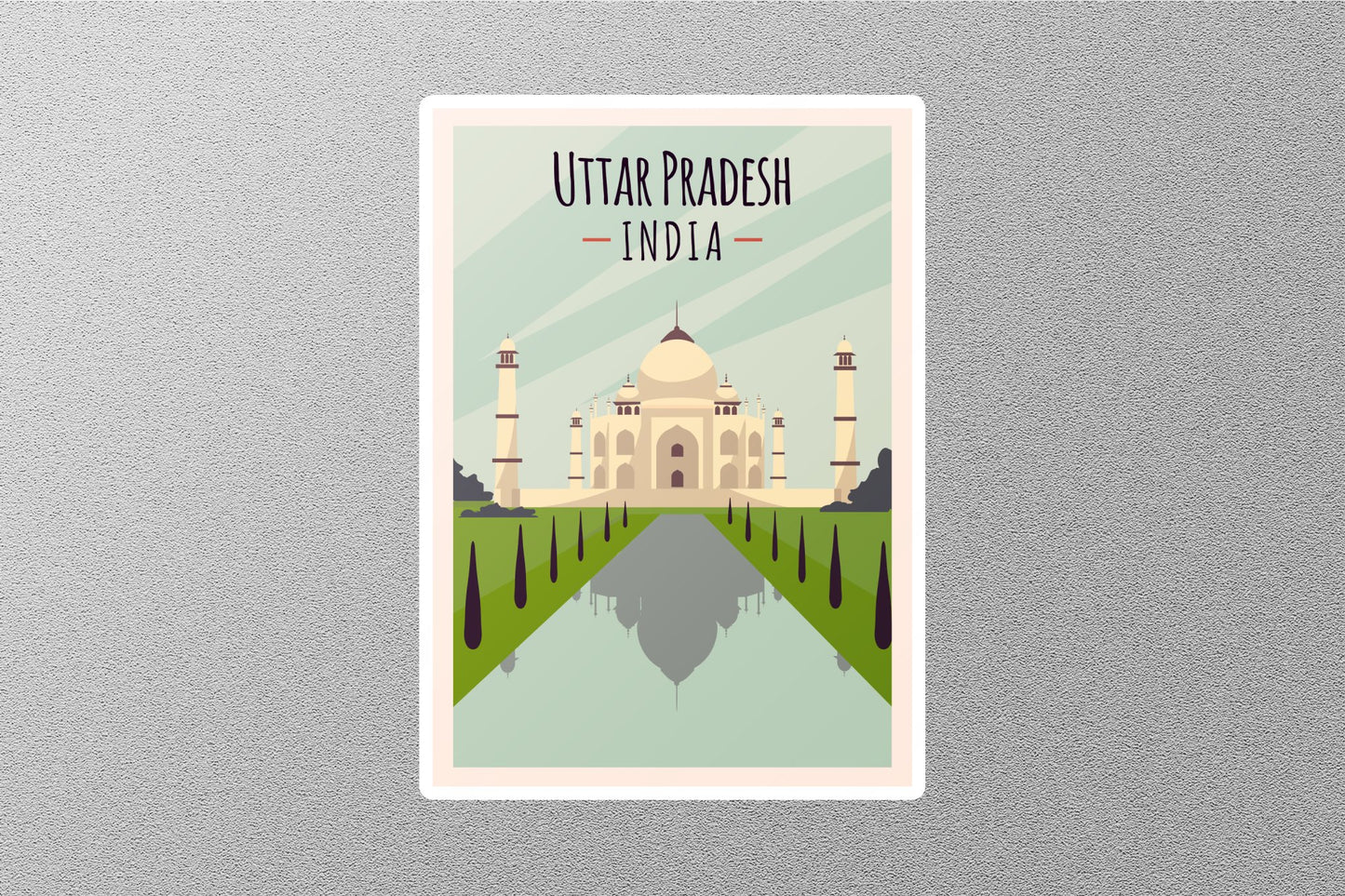 Wholesale Vintage Uttar Paradesh India Travel Stickers