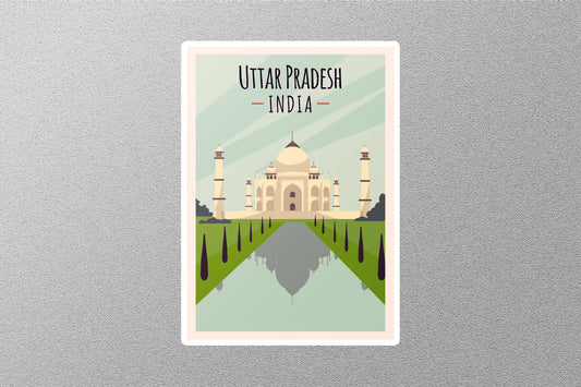 Wholesale Vintage Uttar Paradesh India Travel Stickers