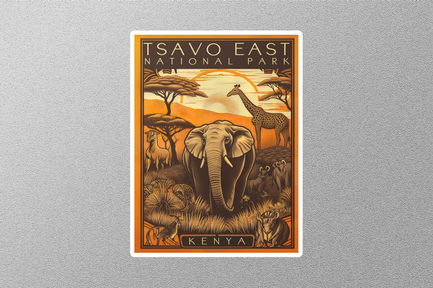 Wholesale Vintage Kenya Travel Stickers