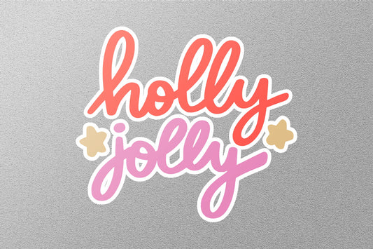 Holly Jolly Vibes Christmas Sticker
