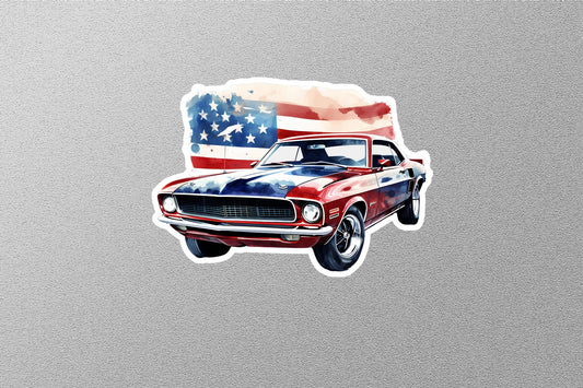 American Muscle Car Sticker