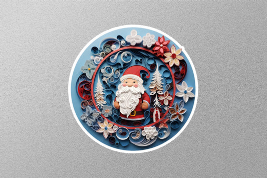 Santa Claus Winter Holiday Sticker
