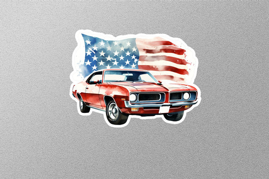 American Muscle Car Sticker