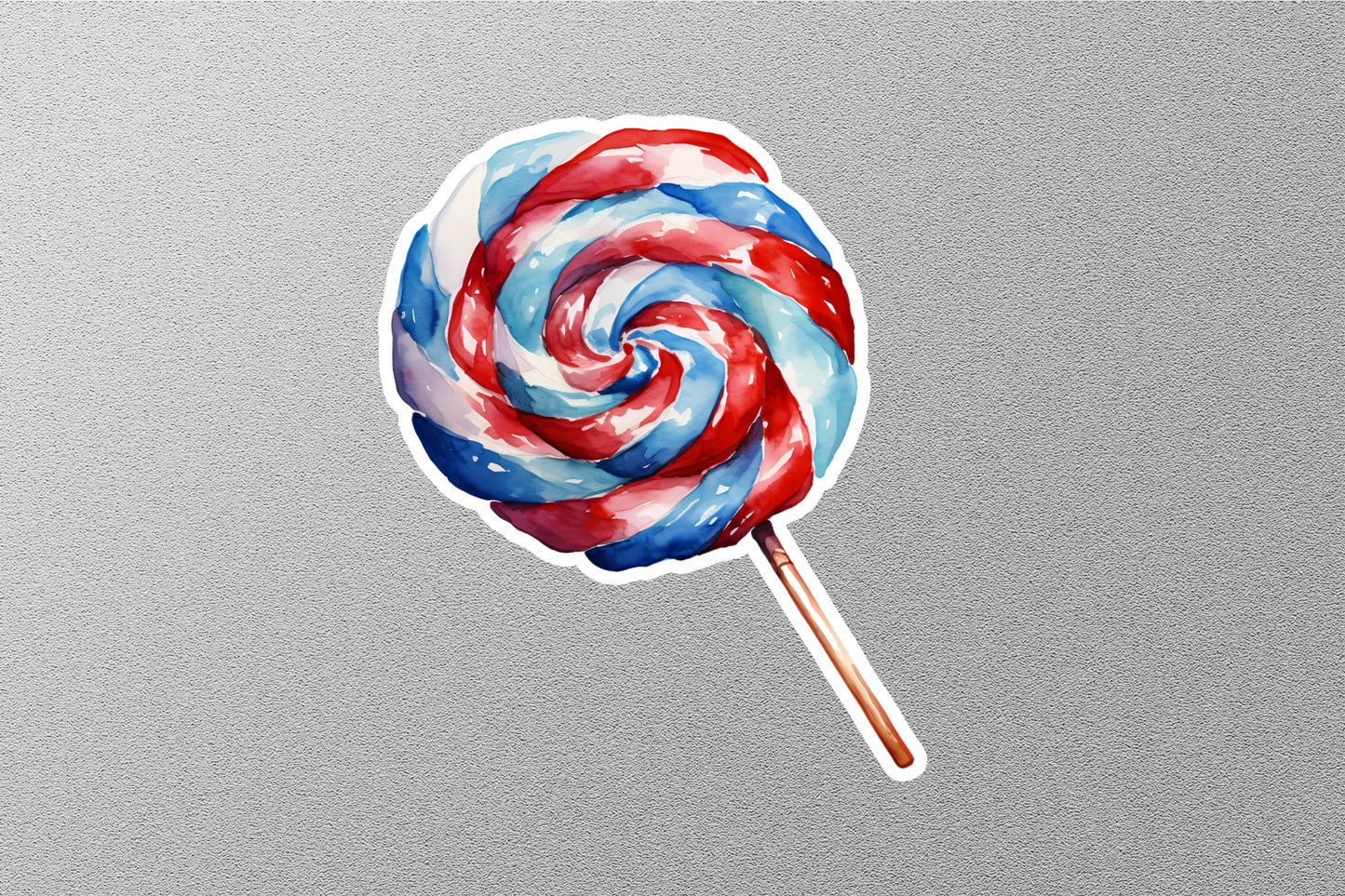 American Flag Lollipop Candy Sticker