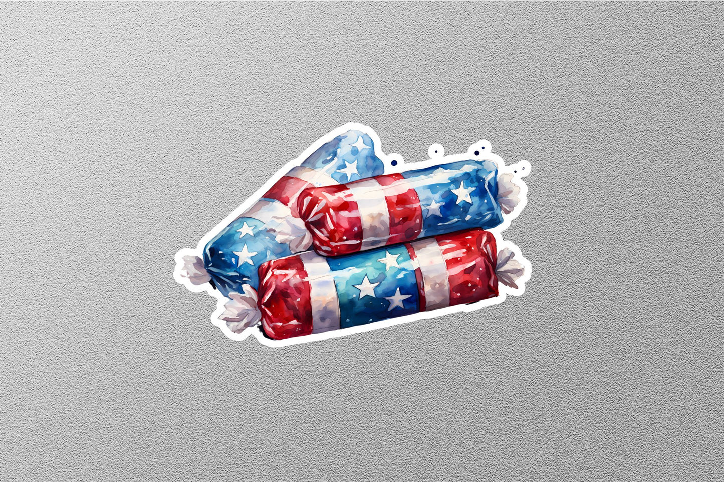 Sweet Chocolate American Flag Sticker