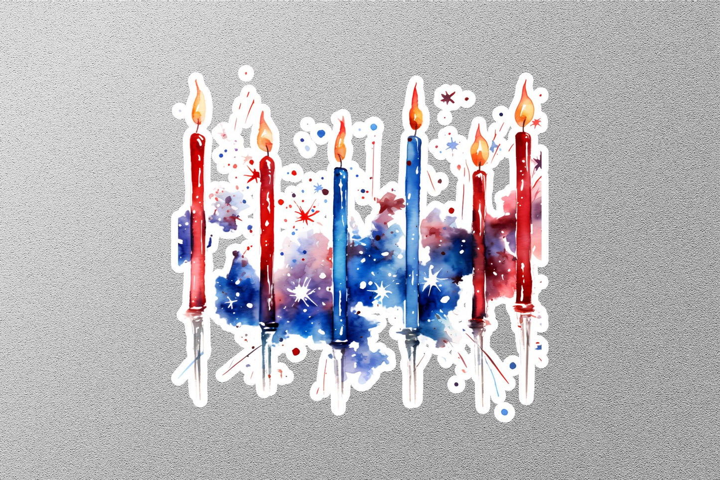 American Independence Day Candle Sticker
