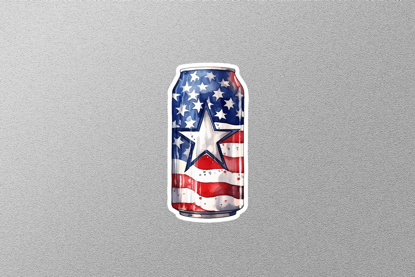 American Flag Cane Sticker