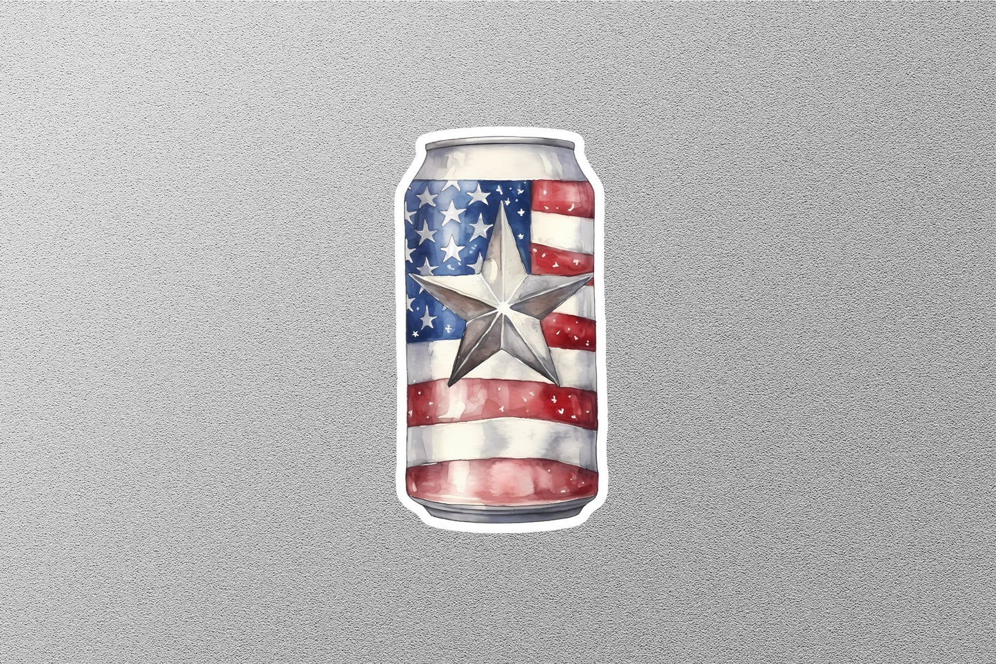 American Flag Cane Sticker