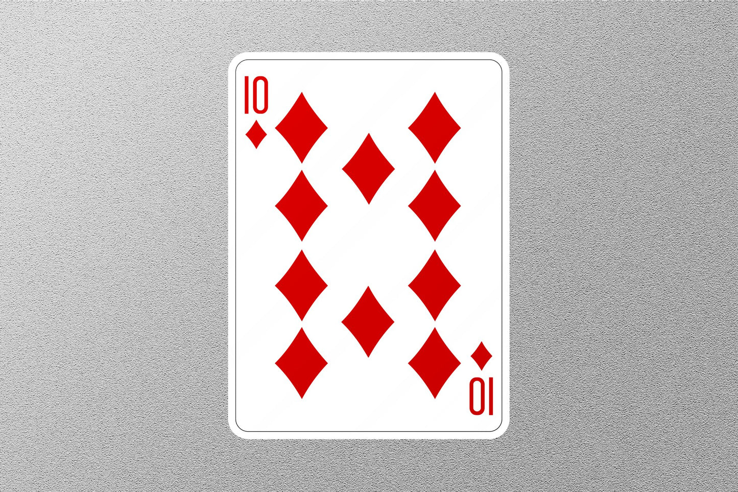 Wholesale 10 of Diamonds Cards Sticker