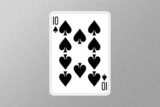Wholesale 10 of Spades Cards Sticker