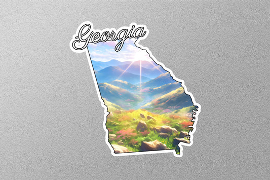 Georgia Map State Sticker