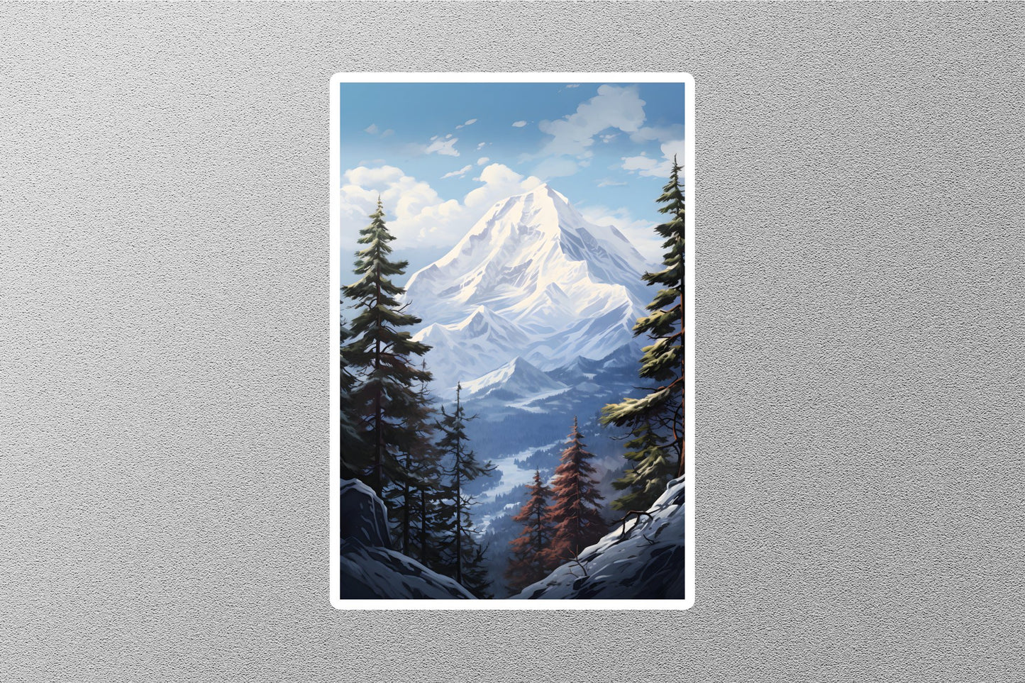 Wholesale Snow Mountain Travel Sticker