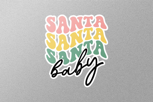 Santa Baby Christmas Sticker