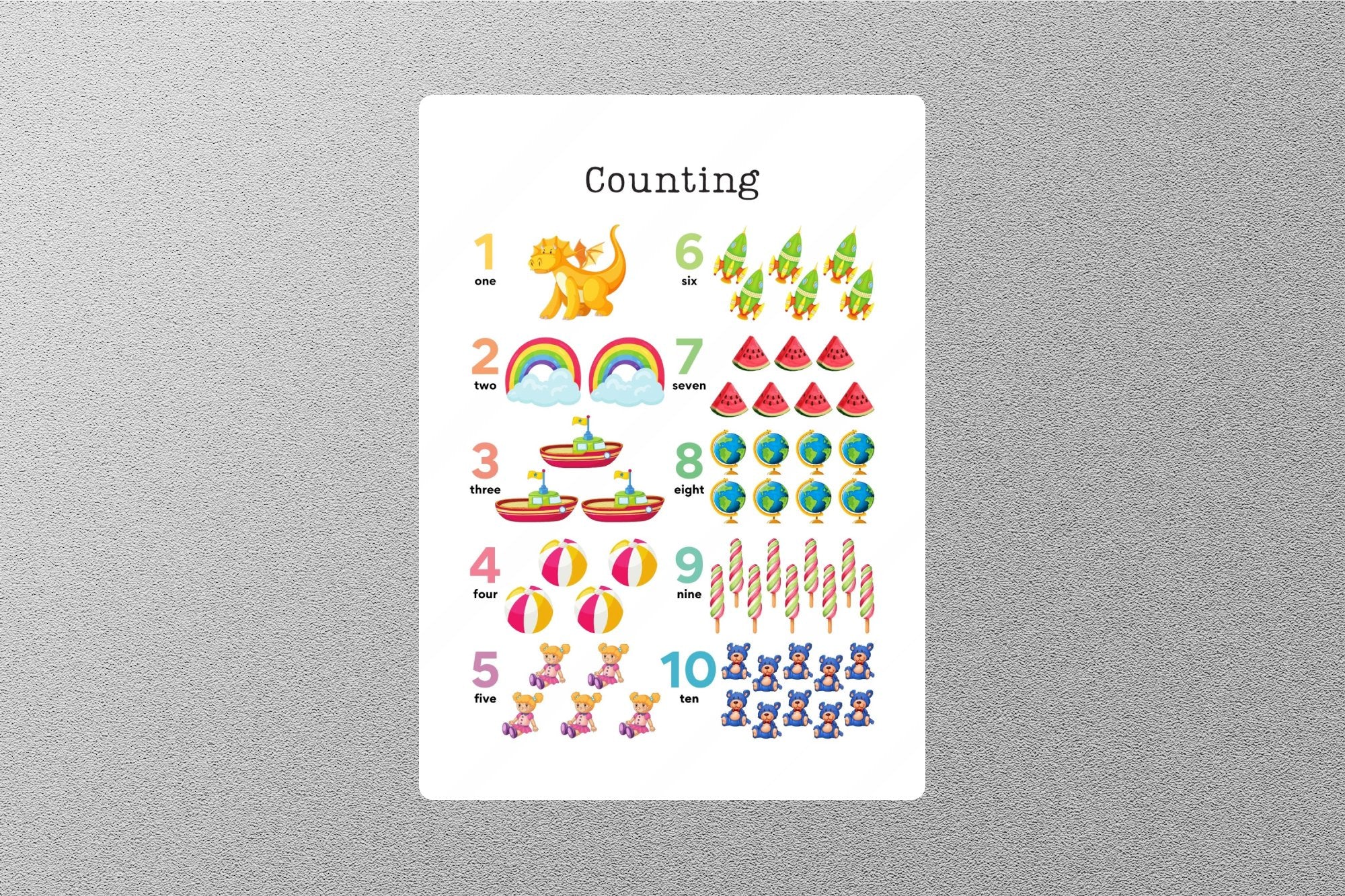 Wholesale Counting Education Sticker – GraffMerch.com