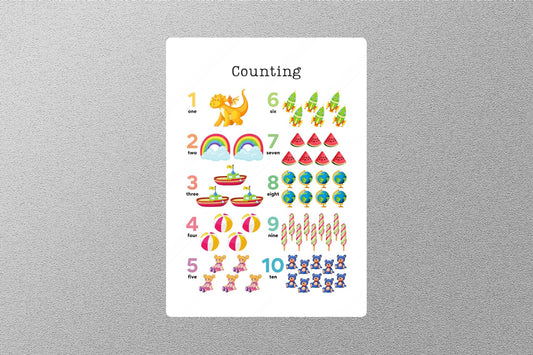 Counting Education Sticker