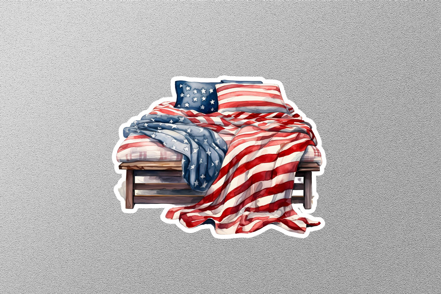 American Flag Bedroom Sticker